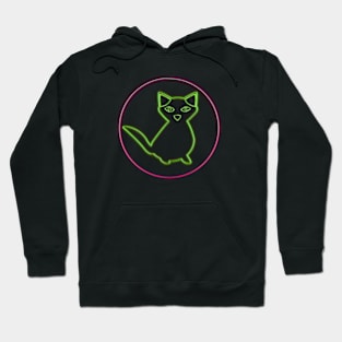 Neon Cat Hoodie